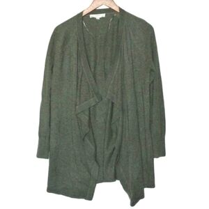 LOFT Ann Taylor drape hem open cardigan